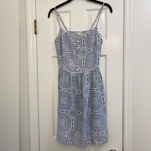 Garage Blue Printed Sundress